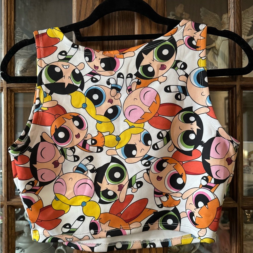 Cartoon Network Power Puff Girls Multicolor Graphic Top